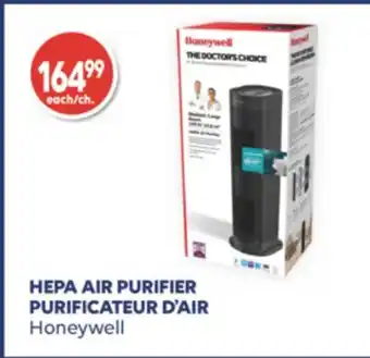 Wellwise by Shoppers Purificateur d'air honeywell offer