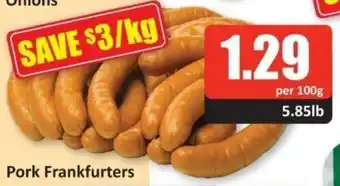 Starsky Pork Frankfurters offer