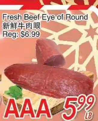 Foody Mart Fresh beef eye of round offer