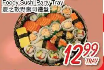 Foody Mart Foody sushi party tray offer