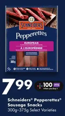 FreshCo Schneiders pepperettes sausage snacks 300g-375g select varieties offer