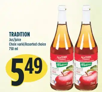 Marché Adonis Tradition jus offer