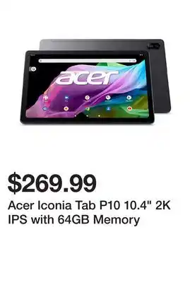 TSC Stores Acer iconia tab p10 10.4 2k ips with 64gb memory offer