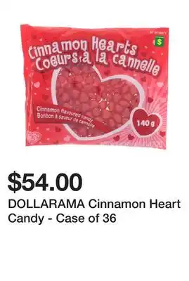 Dollarama Dollarama cinnamon heart candy - case of 36 offer