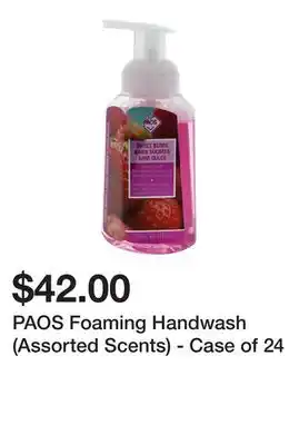 Dollarama Paos foaming handwash (assorted scents) - case of 24 offer