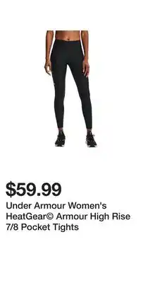 Sport Chek Under armour women's heatgear armour high rise 7/8 pocket tights offer