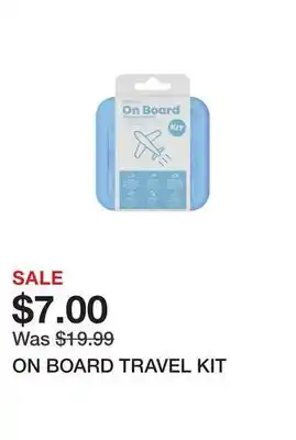 Chapters Indigo On board travel kit offer