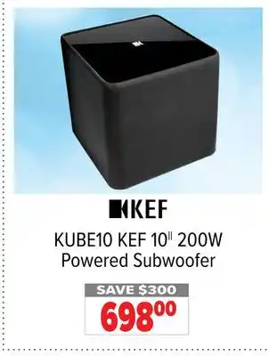 2001 Audio Video Kef 10|| 200w powered subwoofer offer