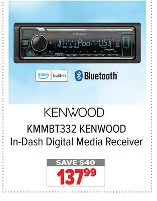 2001 Audio Video Kenwood in-dash digital media receiver offer