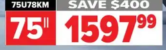 2001 Audio Video Hisense 75 uhd mini-led 144hz panel offer
