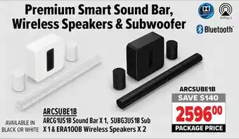 2001 Audio Video Premium smart sound bar wireless speakers & subwoofer offer