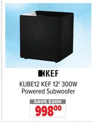 2001 Audio Video Kef 12|| 300w powered subwoofer offer
