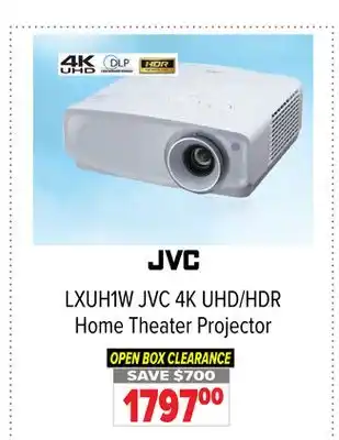 2001 Audio Video Jvc 4k uhd/hdr home theater projector offer