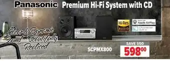 2001 Audio Video Panasonic premium hi-fi system with cd offer