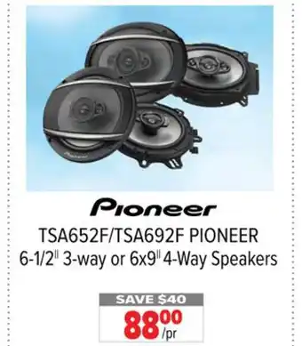 2001 Audio Video Pioneer 6-1/2|| 3-way or 6x9|| 4-way speakers offer