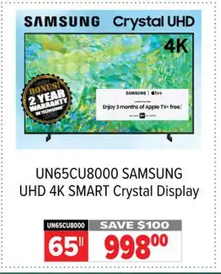 2001 Audio Video Samsung uhd 4k smart crystal display offer