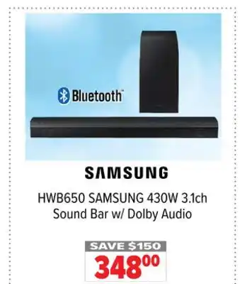 2001 Audio Video Samsung 430w 3.1ch sound bar w/ dolby audio offer