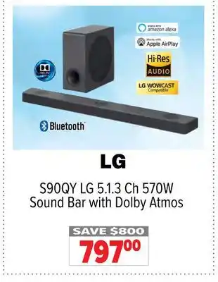 2001 Audio Video Lg 5.1.3 ch 570w sound bar with dolby atmos offer