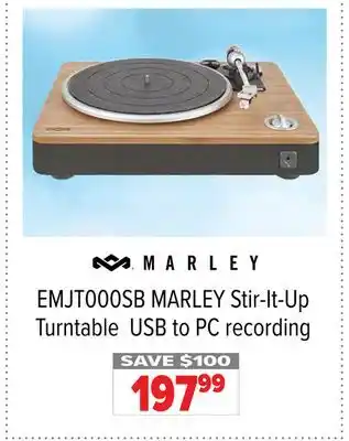 2001 Audio Video Marley stir-it-up turntable usb to pc recording offer