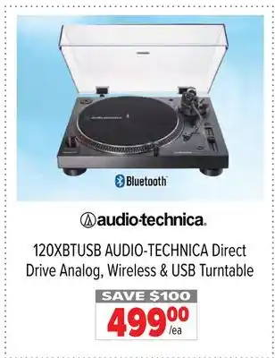 2001 Audio Video Audio-technica direct drive analog, wireless & usb turntable offer