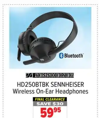 2001 Audio Video Sennheiser wireless on-ear headphones offer