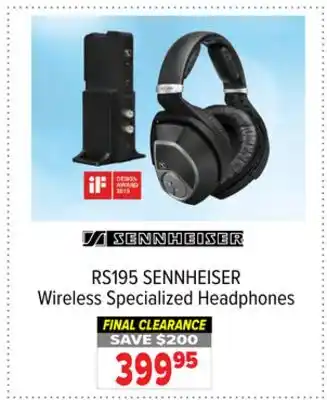 2001 Audio Video Sennheiser wireless specialized headphones offer