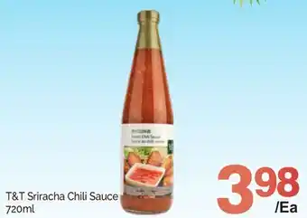 T&T Supermarket T&t sriracha chili sauce, 720ml offer
