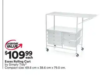 Michaels Essex rolling cart by simply tidy offer