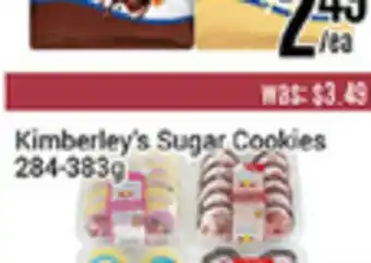 Nations Fresh Foods Kimberley's sugar cookies 284-383g offer