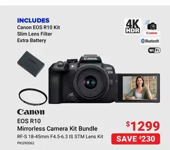 Visions Electronics Canon eos r10 mirrorless camera kit bundle offer
