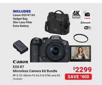 Visions Electronics Canon eos r7 mirrorless camera kit bundle offer