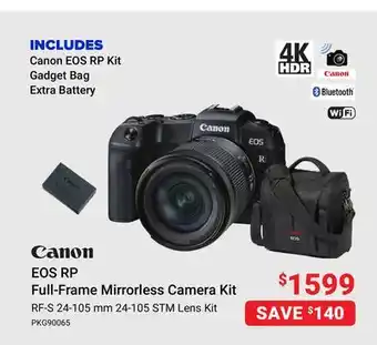 Visions Electronics Canon eos rp full-frame mirrorless camera kit offer