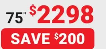Visions Electronics Sony google native 120hz panel 75 tv offer