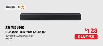 Visions Electronics Samsung 2 channel bluetooth soundbar offer