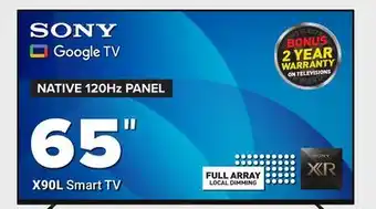 Visions Electronics Sony x90l smart tv 65 offer