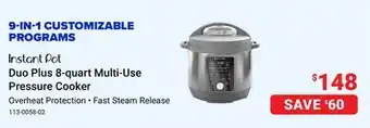 Instant pot duo plus 8-quart multi-use pressure cooker