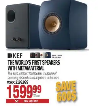 Centre Hi-Fi Kef the world's first speakers with metamaterial offer