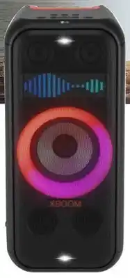 Centre Hi-Fi Lg xboom xl7s portable tower speaker with 250w of power and pixel led lighting with up to 20 hrs of battery life offer