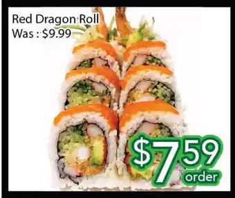 Ample Food Market Red dragon roll offer