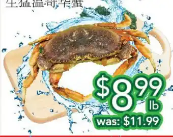 Ample Food Market Live bc crab offer