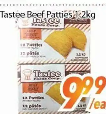 Bestco Food Mart Tastee beef patties offer