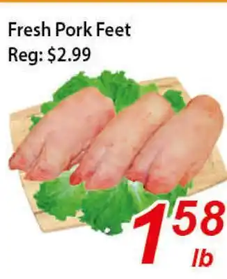 Seasons Foodmart Fresh pork feet offer