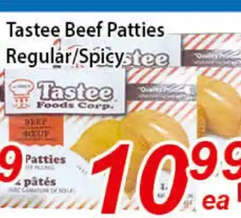 Seasons Foodmart Tastee beef patties regular/spicy offer