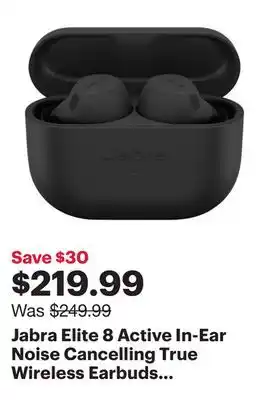 Best Buy Jabra elite 8 active in-ear noise cancelling true wireless earbuds - black - only at best buy offer