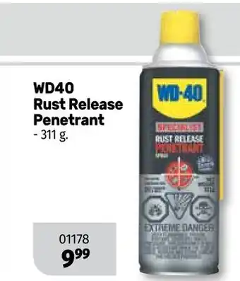 Bumper to Bumper Wd40 rust release penetrant offer