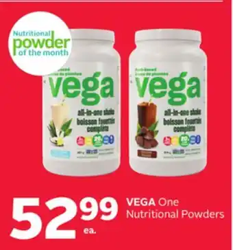 Rexall Vega one nutritional powders offer