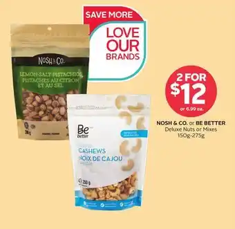 Rexall Nosh & co. or be better deluxe nuts or mixes offer