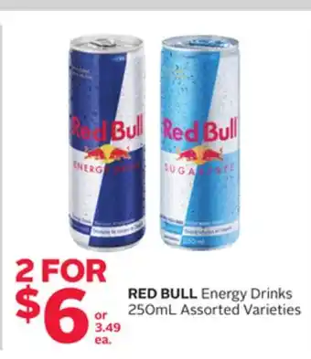 Rexall Red bull energy drinks offer