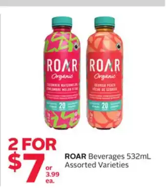 Rexall Roar beverages offer
