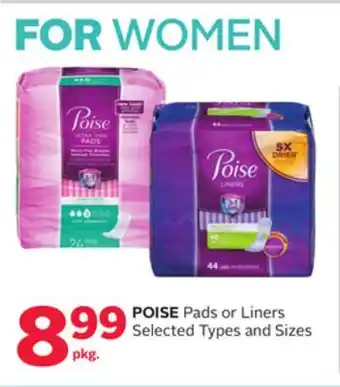 Rexall Poise pads or liners offer